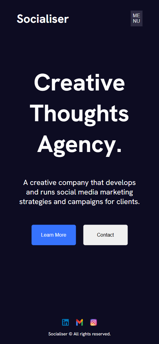 Socialiser website image